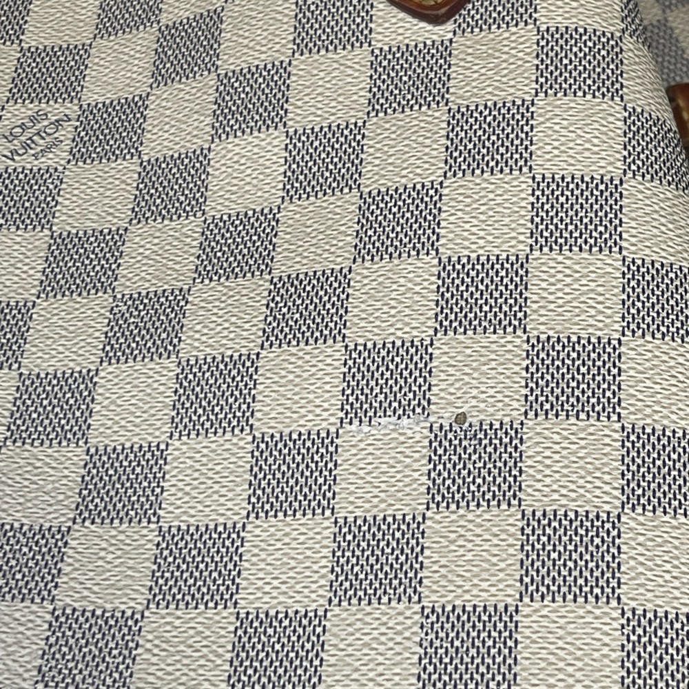 Lv Damier azur mm neverfull bag 12.6x11.4x8 - Picture 12 of 15